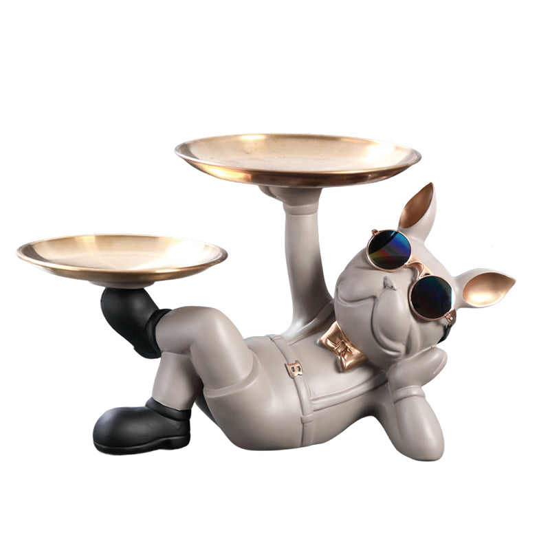 Cute French Bulldog Resin Figurine Tabletop Decoration