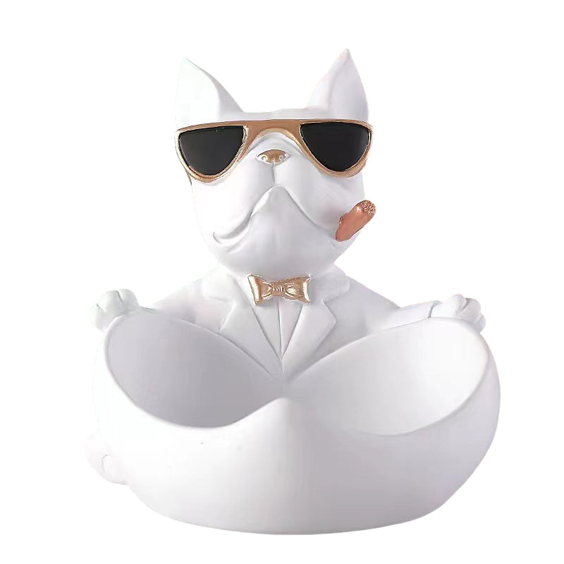 Cute French Bulldog Resin Figurine Tabletop Decoration