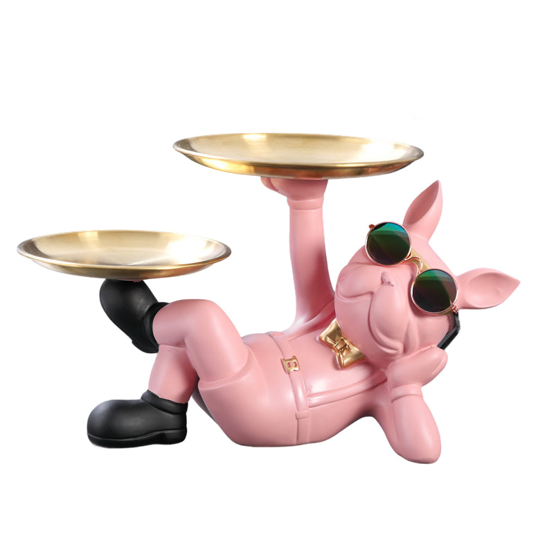 Cute French Bulldog Resin Figurine Tabletop Decoration