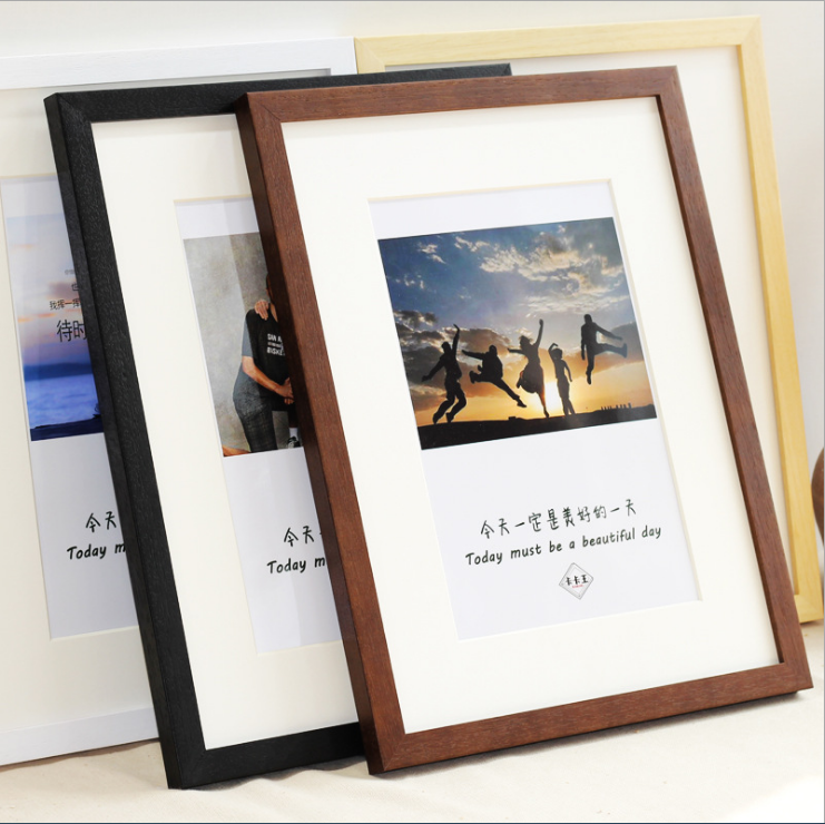 Solid Wood Picture Frame Wall Hanging Display