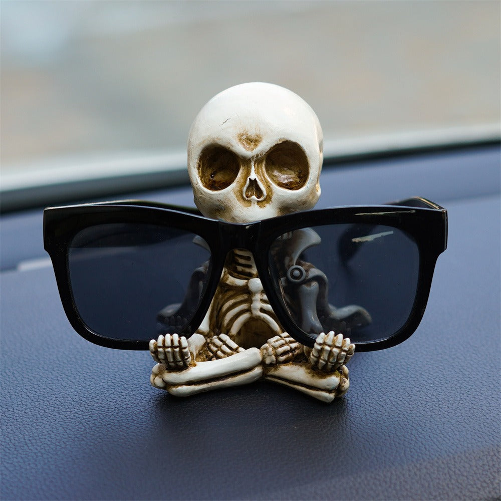 Small Skull Cloak Meditation Car Ornament Decoration