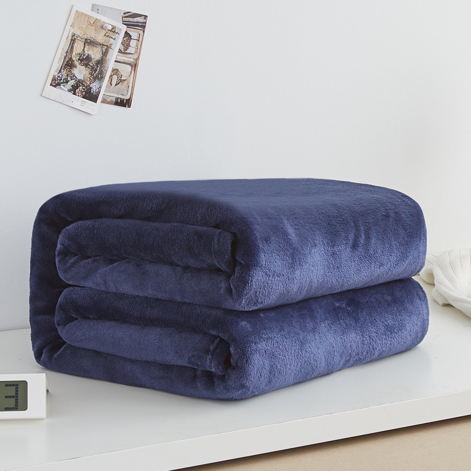 Thick Solid Color Coral Fleece Winter Flannel Blanket