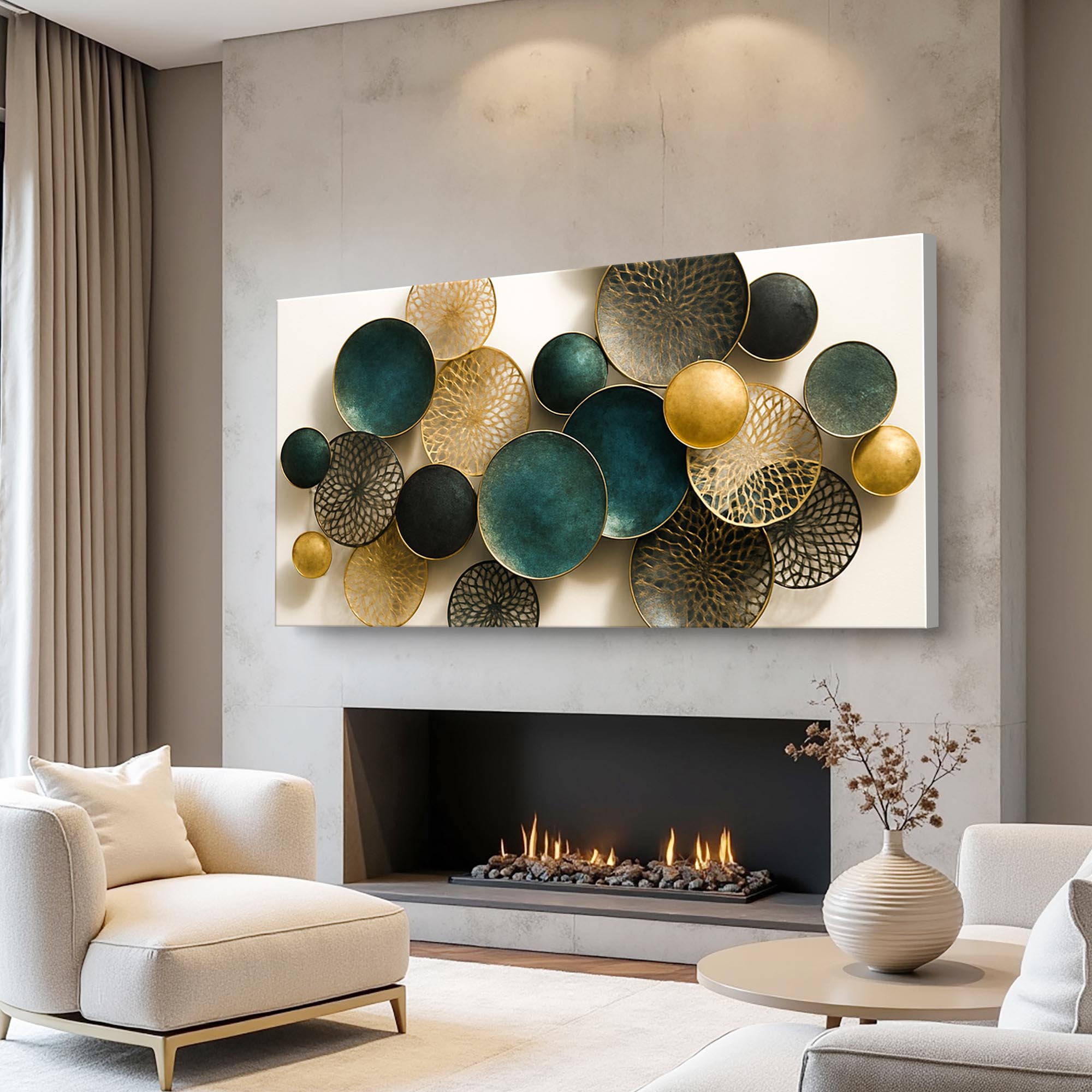 Lotus Leaf Abstract Wall Art Decorative Home Artwork