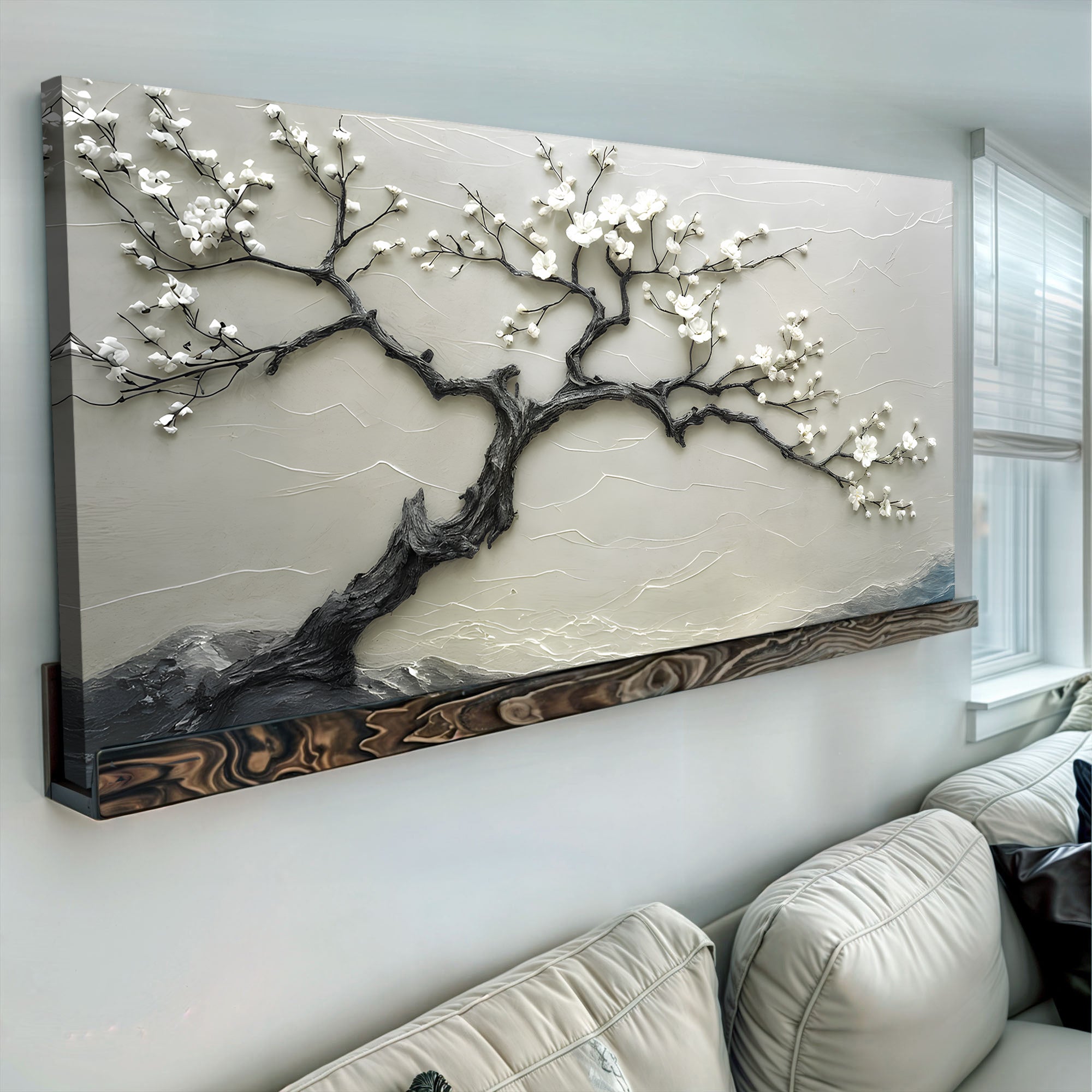Silent Blossom Floral Wall Art Decorative Home Decor