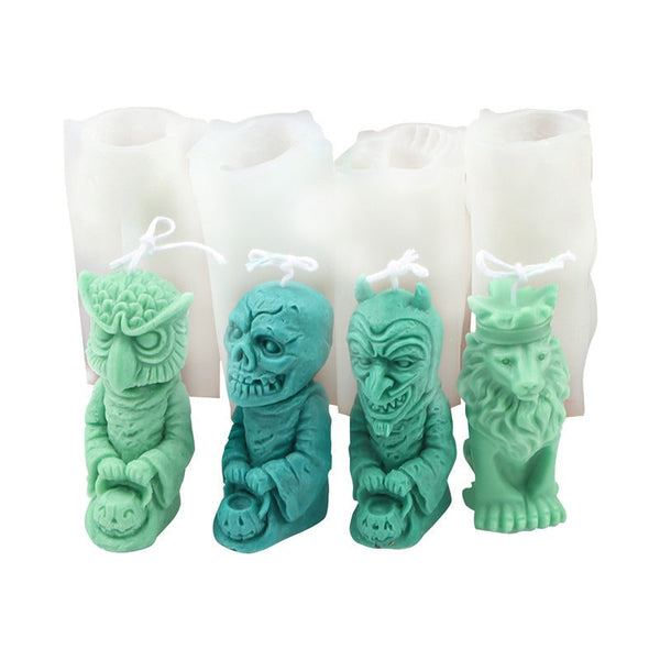 Silicone Zombie Ghost Candle Aromatherapy Mold Decoration