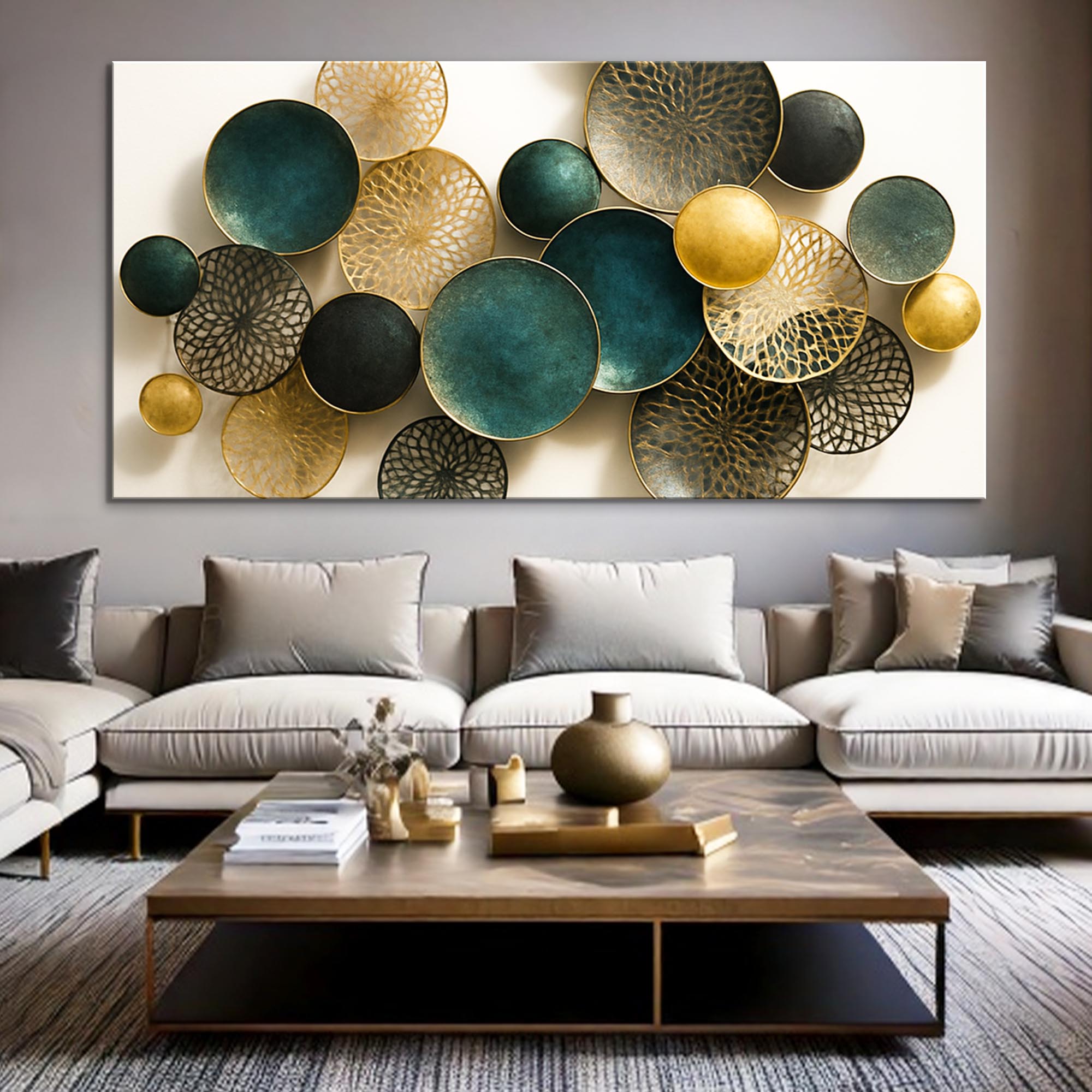 Lotus Leaf Abstract Wall Art Decorative Home Artwork