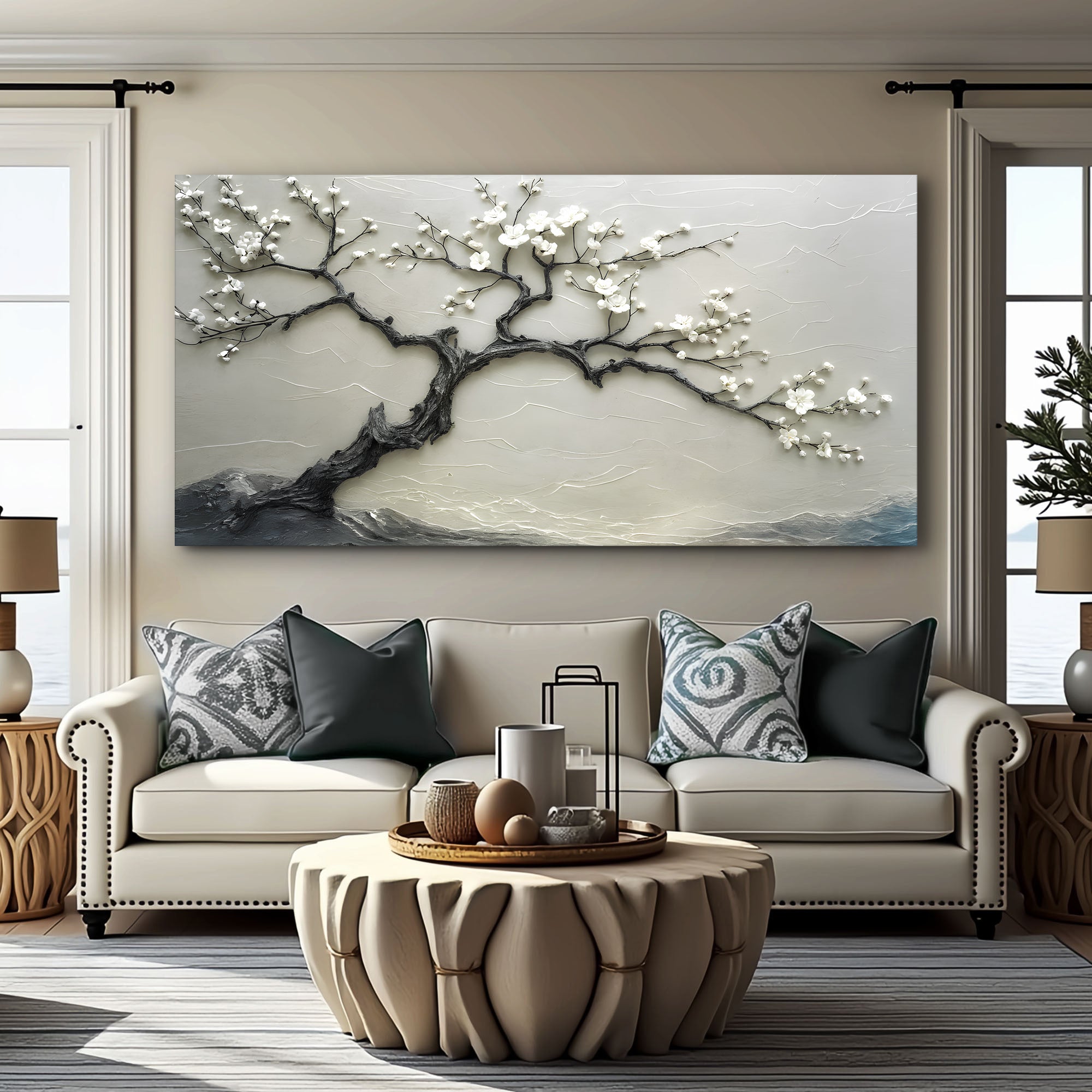 Silent Blossom Floral Wall Art Decorative Home Decor