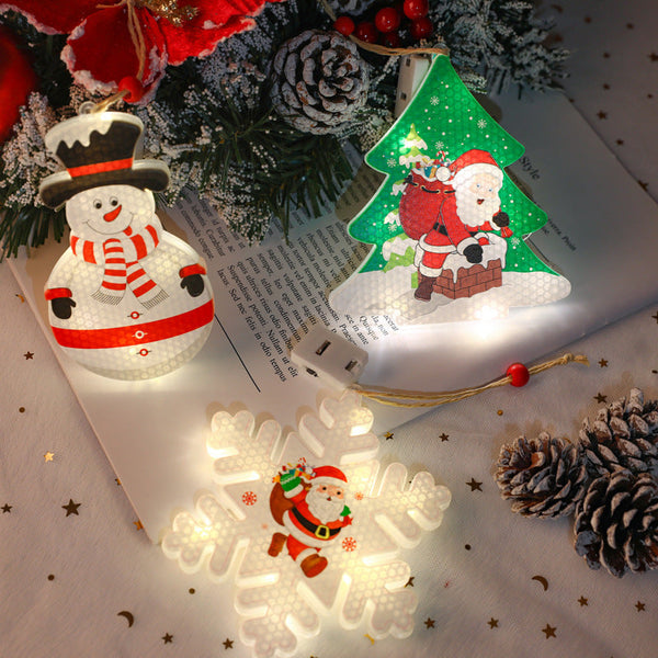 Colorful Christmas LED Window Tree Hanging Decoration Lights