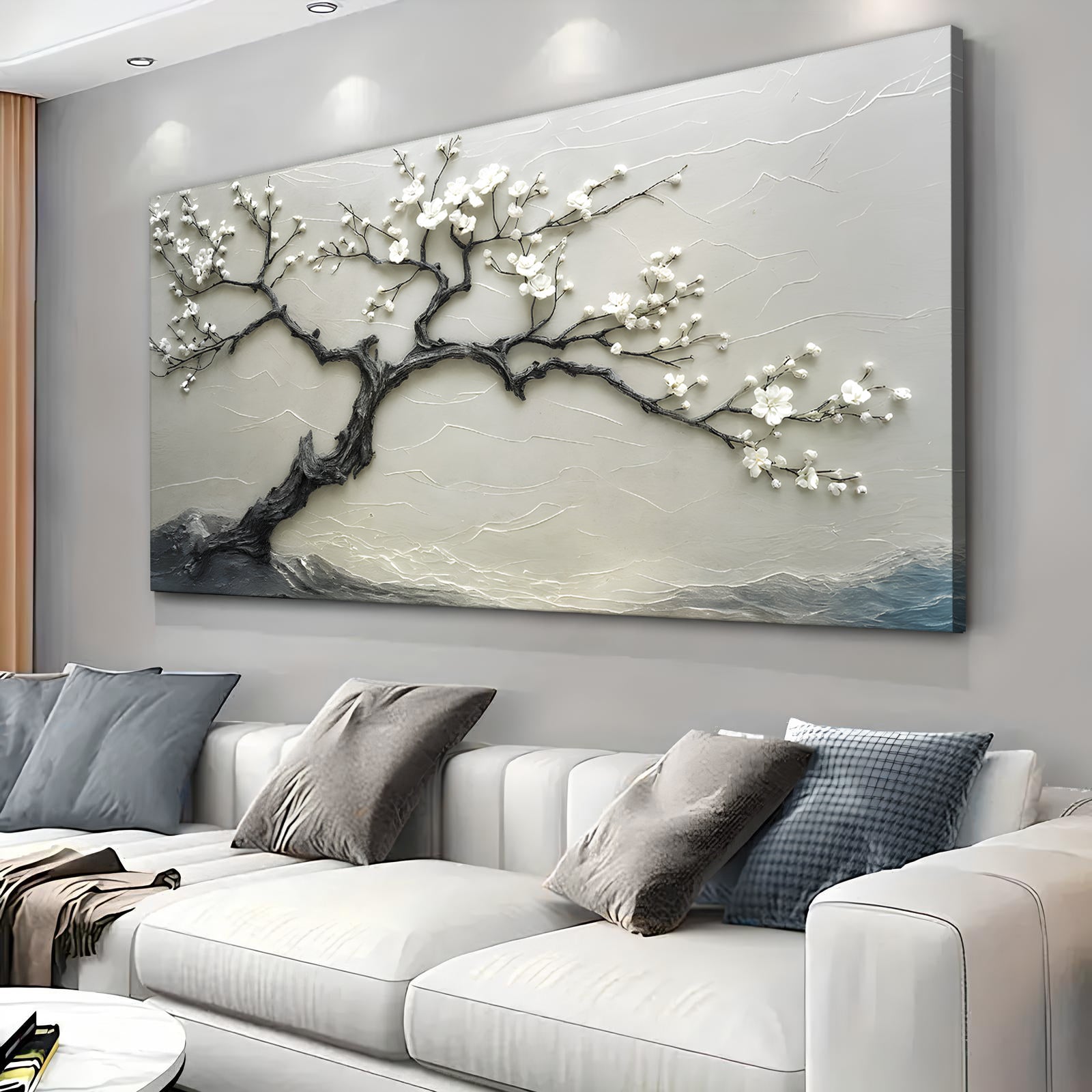 Silent Blossom Floral Wall Art Decorative Home Decor