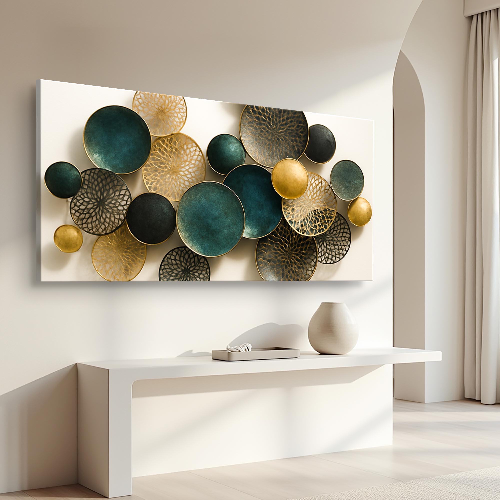 Lotus Leaf Abstract Wall Art Decorative Home Artwork