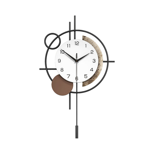 Modern Abstract Minimalist Metal Decorative Wall Clock