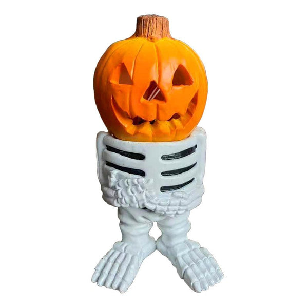 Halloween Pumpkin Knight Luminous Resin Garden Ornament Decoration