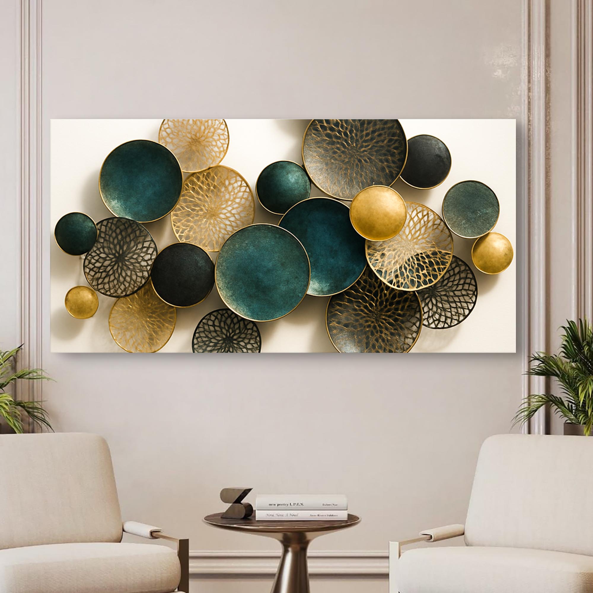 Lotus Leaf Abstract Wall Art Decorative Home Artwork