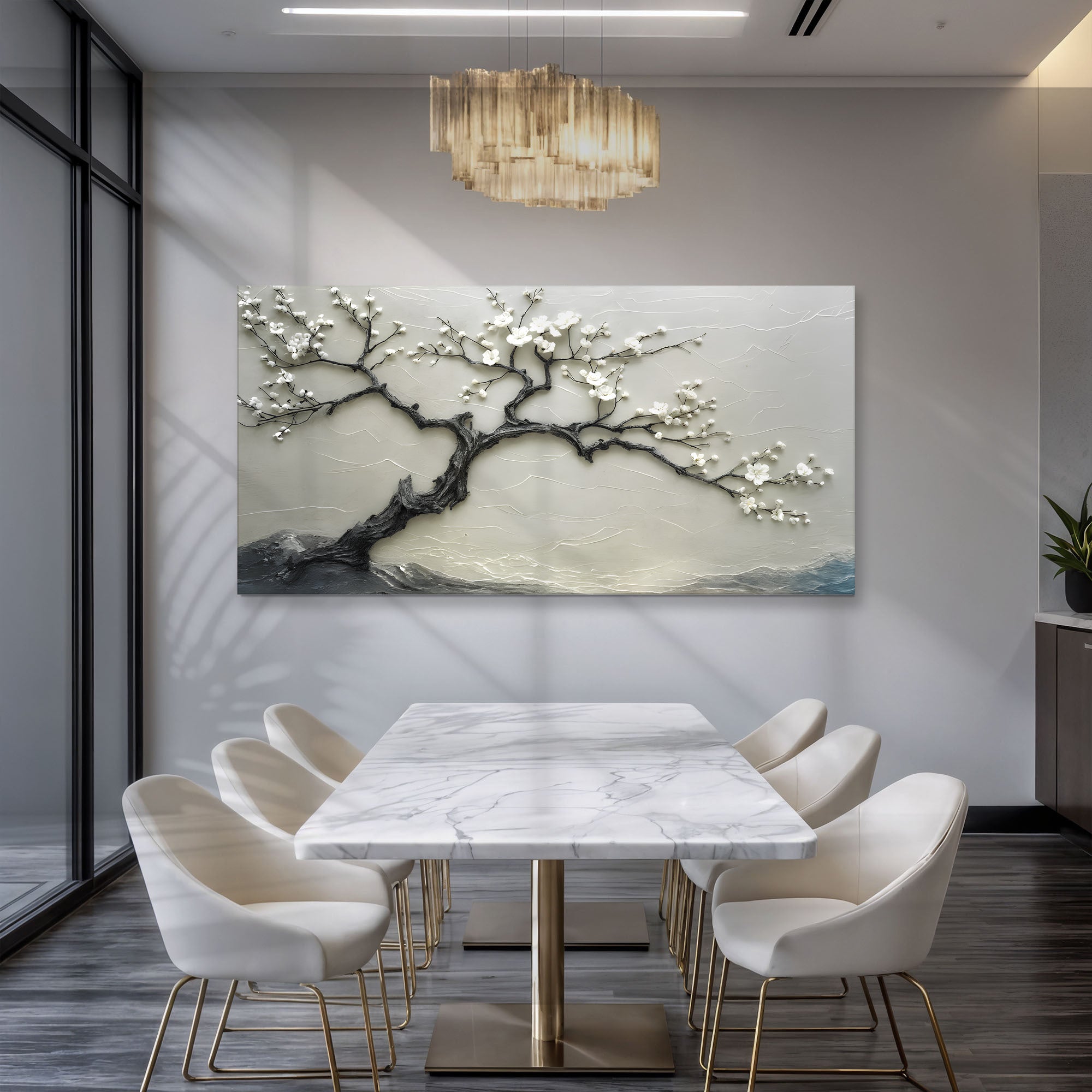 Silent Blossom Floral Wall Art Decorative Home Decor