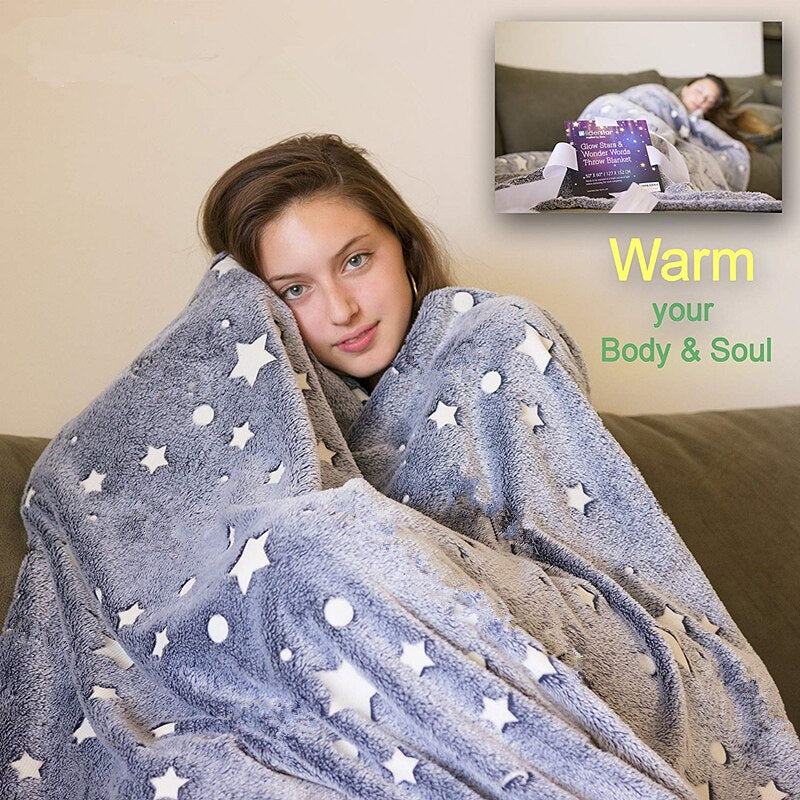 Magic Glow In Dark Luminous Children Blanket