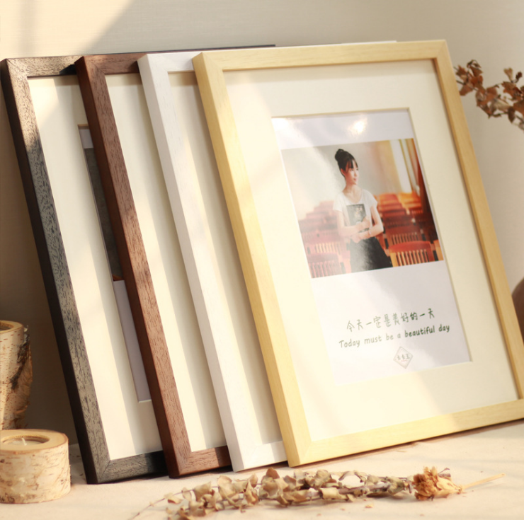 Solid Wood Picture Frame Wall Hanging Display