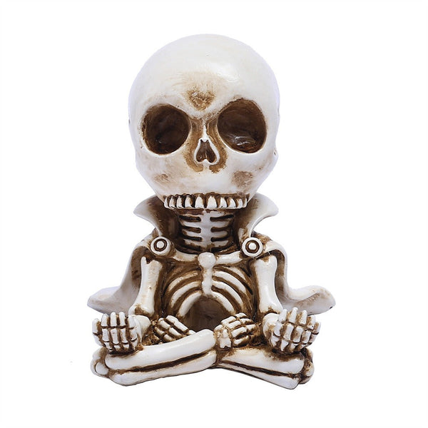 Small Skull Cloak Meditation Car Ornament Decoration
