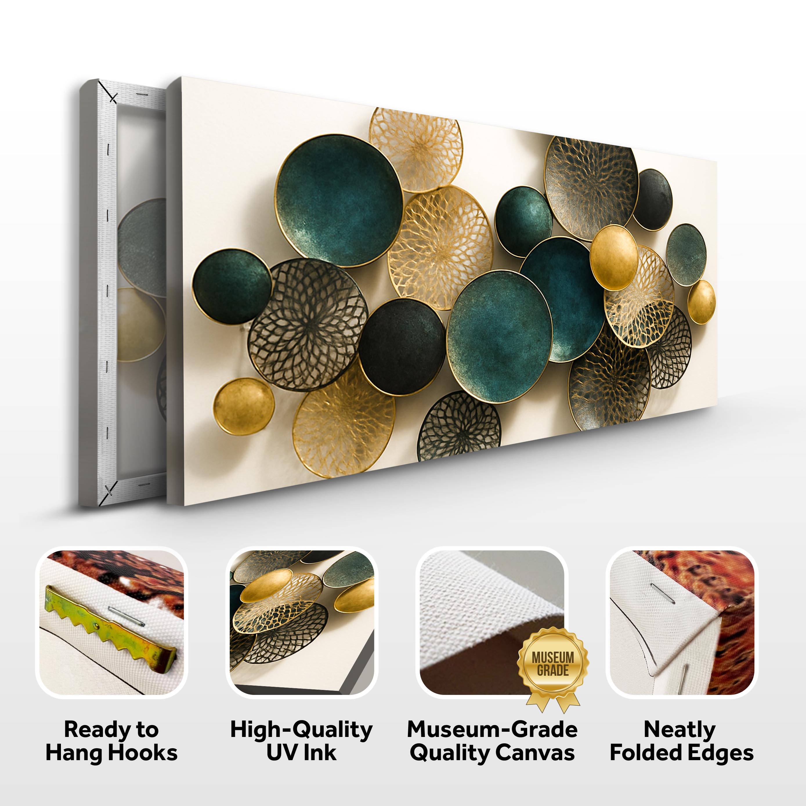 Lotus Leaf Abstract Wall Art Decorative Home Artwork