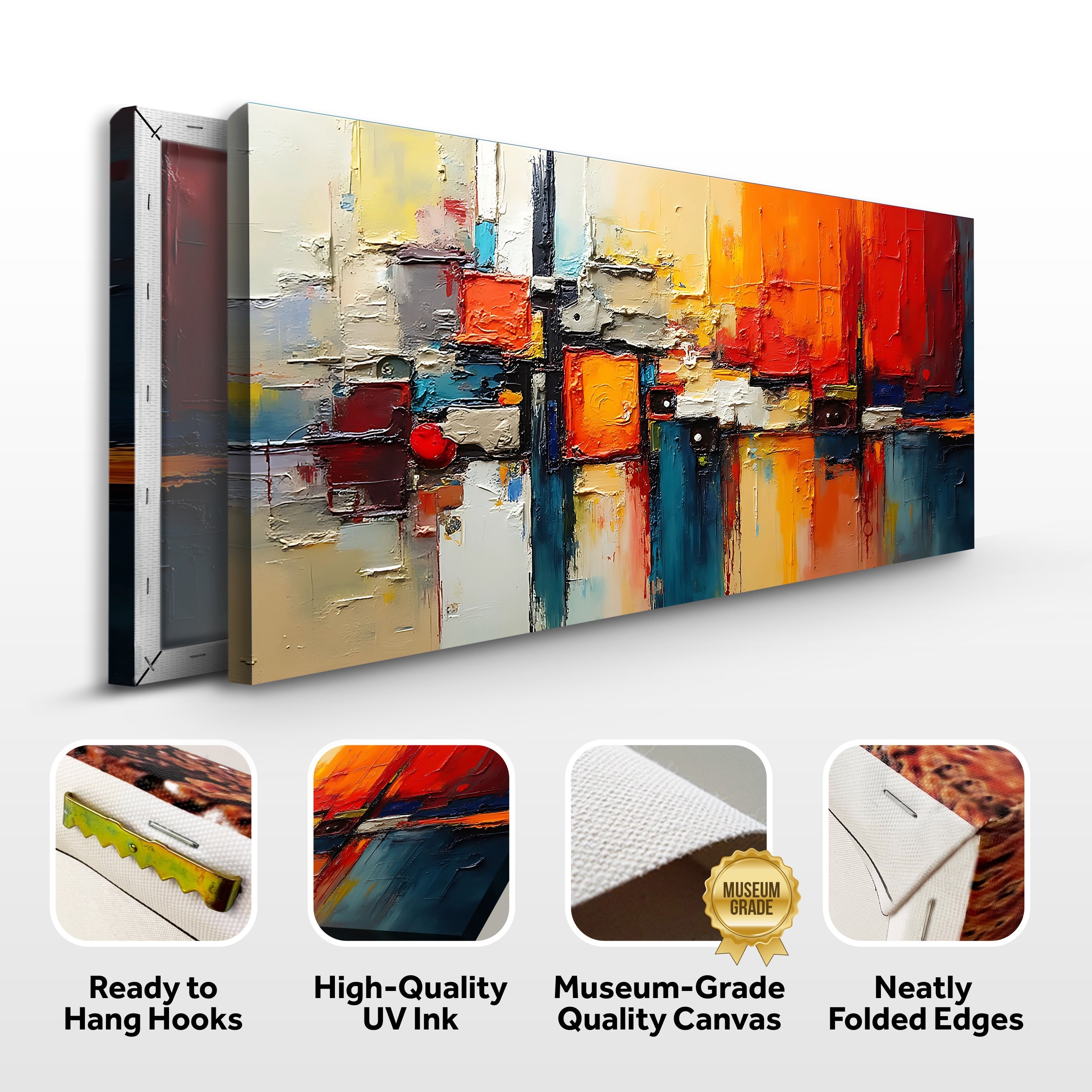 Colorful Abstract Wall Art Decorative Modern Home Artwork