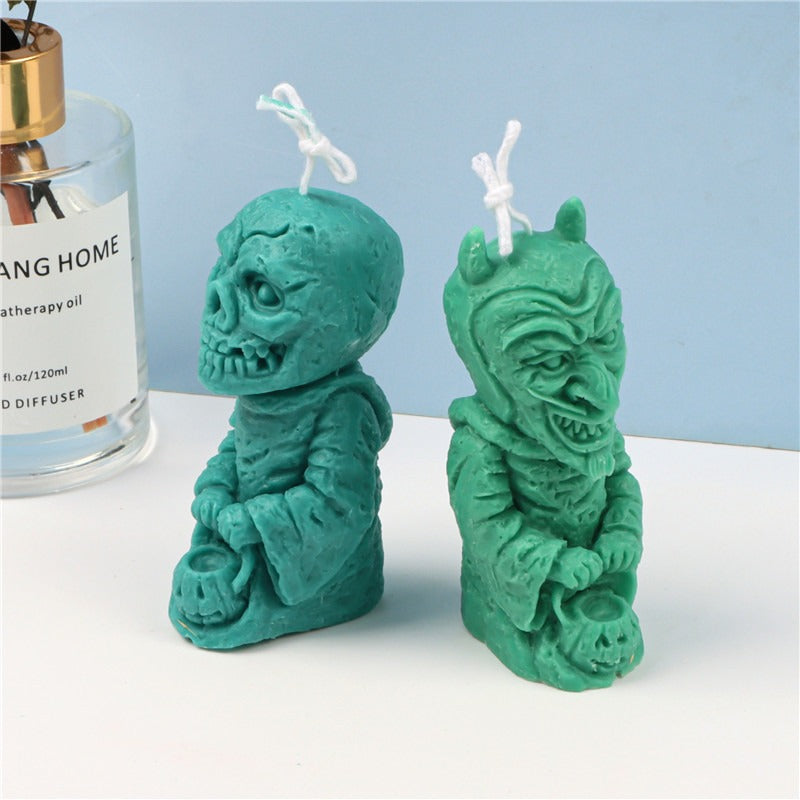 Silicone Zombie Ghost Candle Aromatherapy Mold Decoration