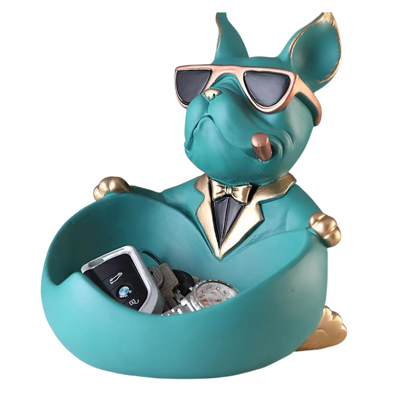 Cute French Bulldog Resin Figurine Tabletop Decoration