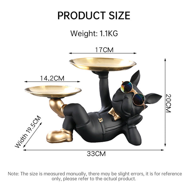 Cute French Bulldog Resin Figurine Tabletop Decoration