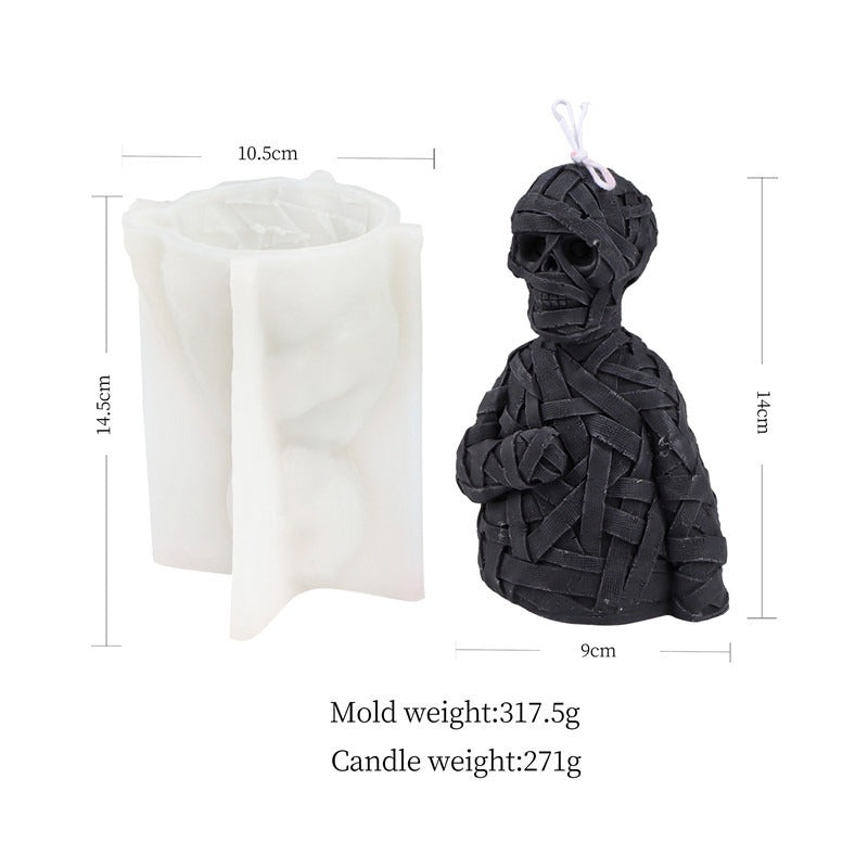 Zombie Skull Halloween Silicone Candle Mold Aromatherapy Decoration