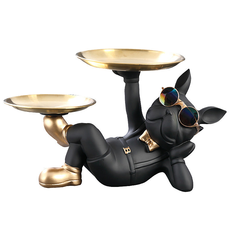 Cute French Bulldog Resin Figurine Tabletop Decoration