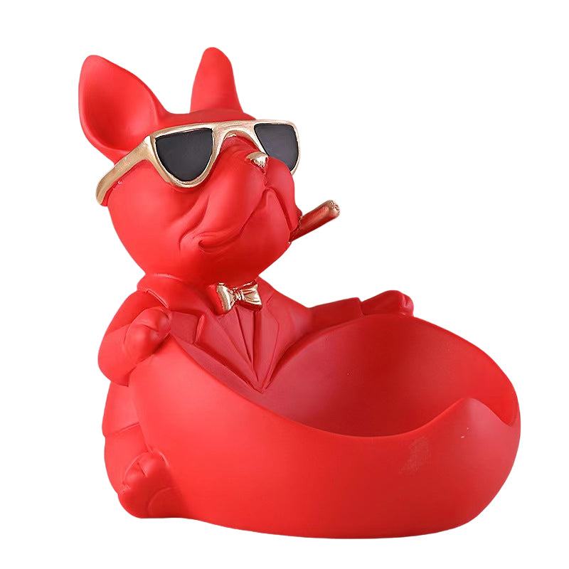 Cute French Bulldog Resin Figurine Tabletop Decoration