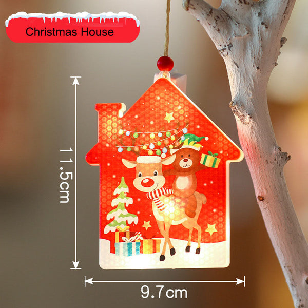 Colorful Christmas LED Window Tree Hanging Decoration Lights
