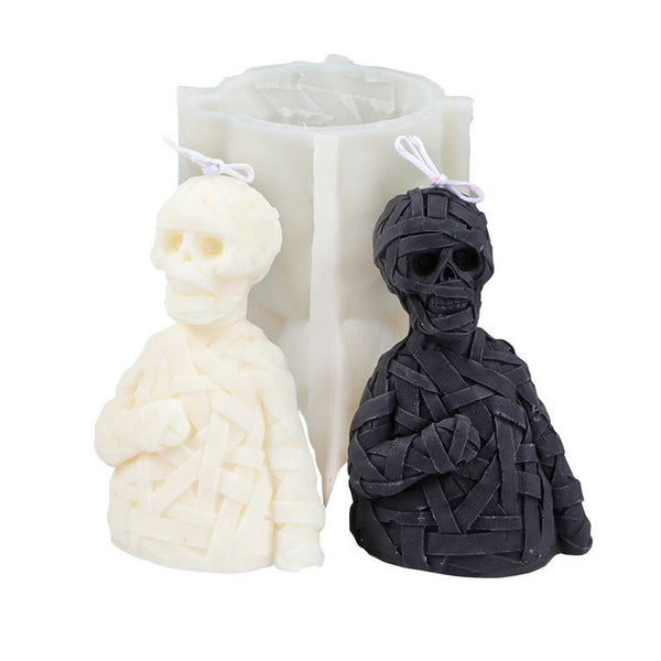 Zombie Skull Halloween Silicone Candle Mold Aromatherapy Decoration