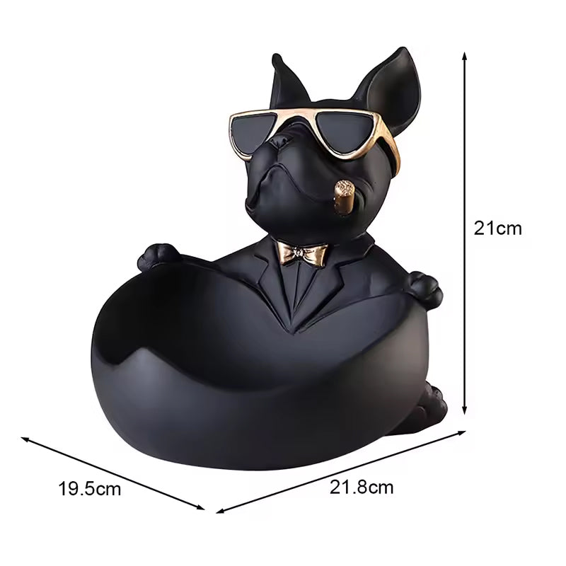 Cute French Bulldog Resin Figurine Tabletop Decoration