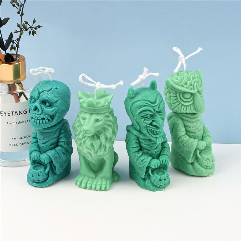 Silicone Zombie Ghost Candle Aromatherapy Mold Decoration