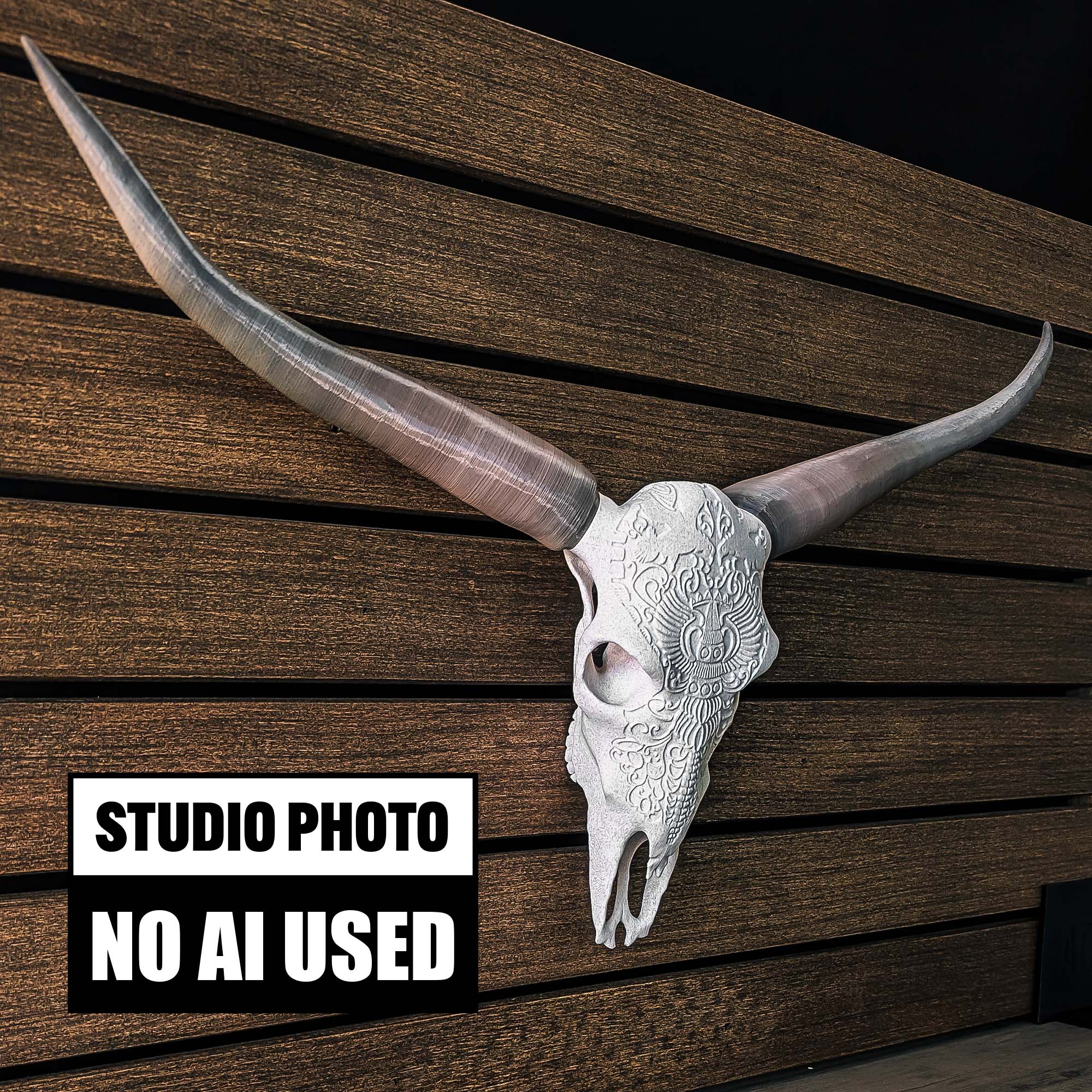 Decorative Steer Skull Horns Western Wall Decor  About the Product