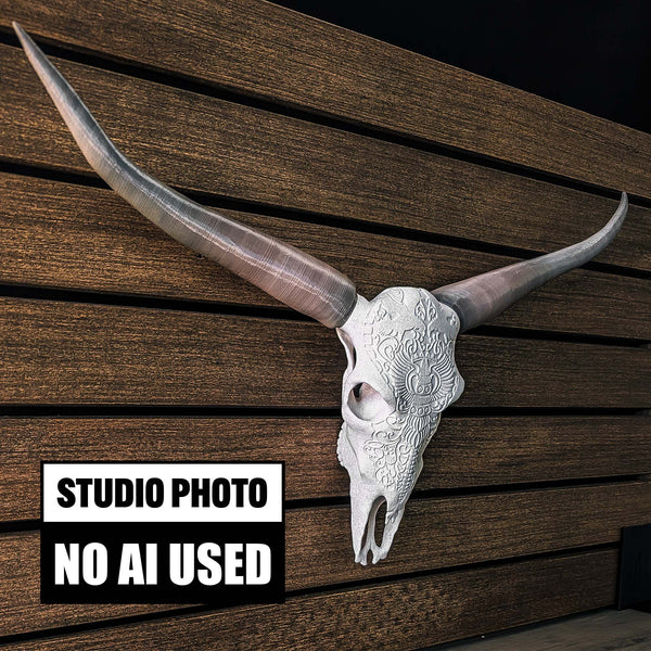 Decorative Steer Skull Horns Western Wall Decor  About the Product