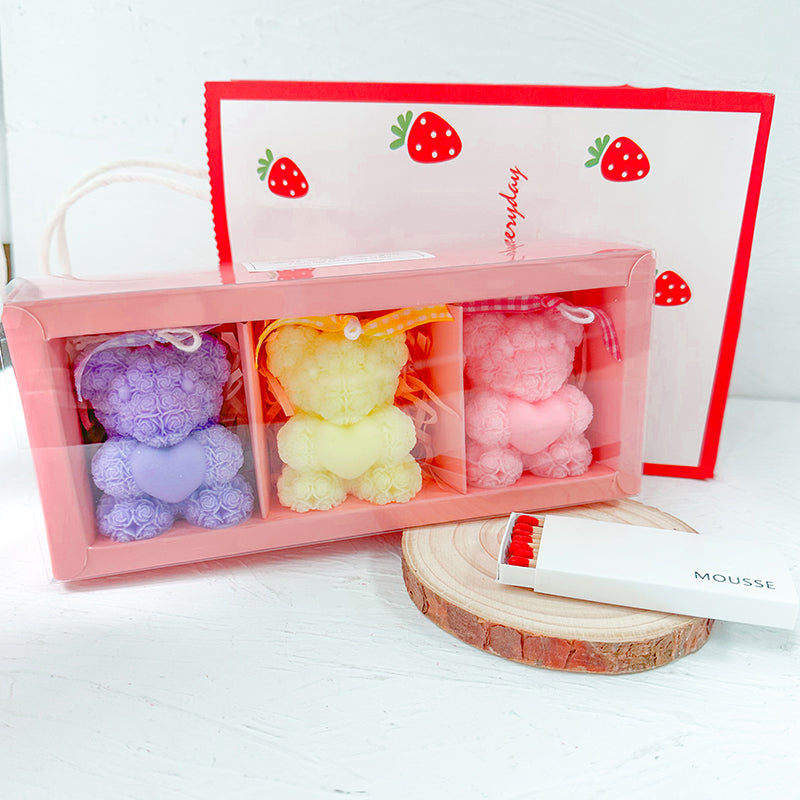Aromatherapy Strawberry Candle Gift Box Cute Birthday Present
