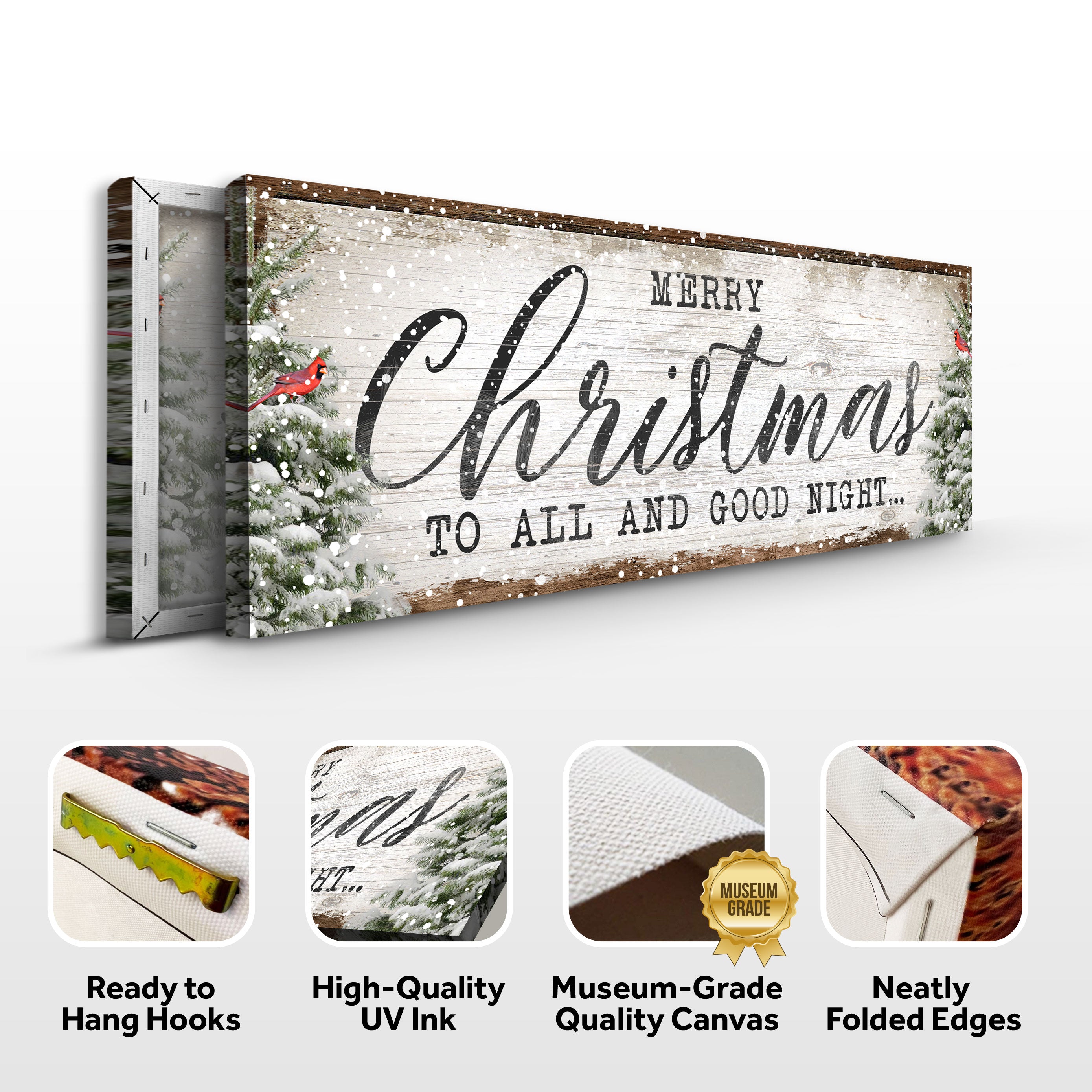 Merry Christmas To All Goodnight Holiday Wall Sign
