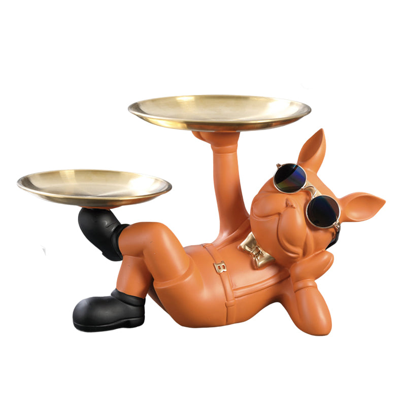 Cute French Bulldog Resin Figurine Tabletop Decoration