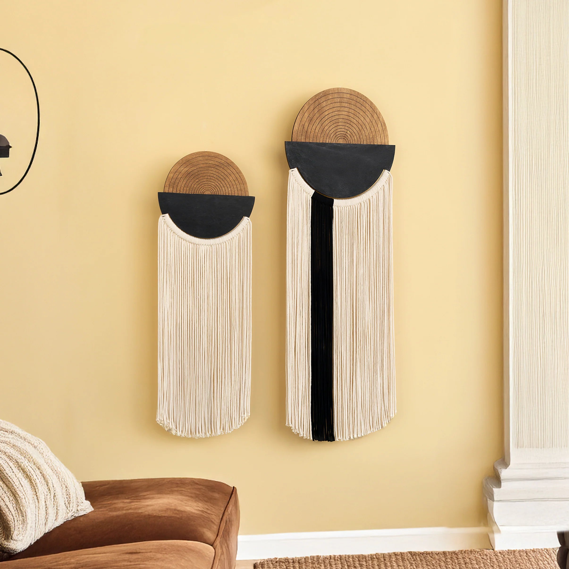 Fathom Macrame Fiber Wall Art Decorative Hanging