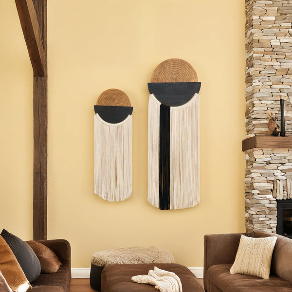 Fathom Macrame Fiber Wall Art Decorative Hanging
