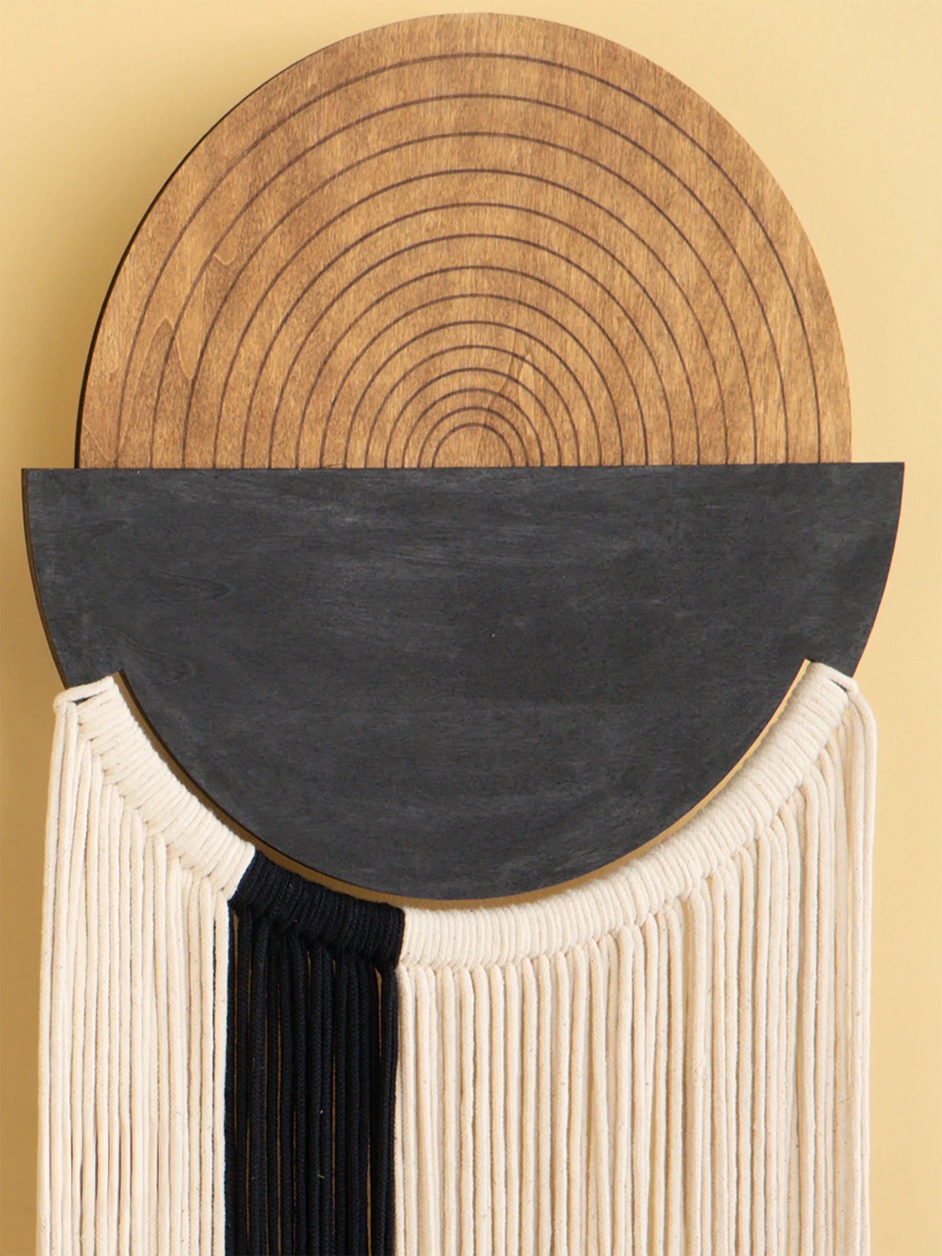 Fathom Macrame Fiber Wall Art Decorative Hanging