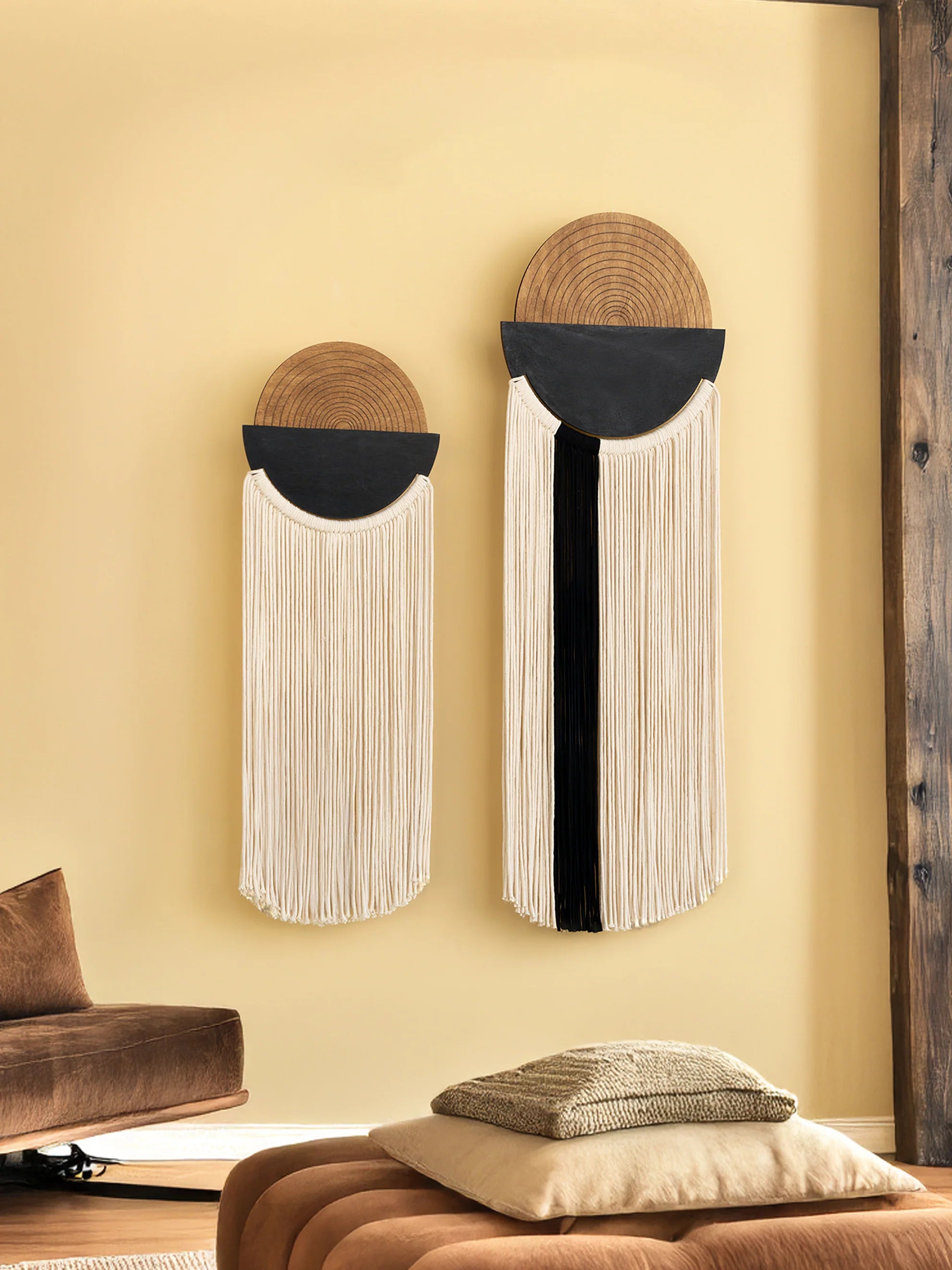Fathom Macrame Fiber Wall Art Decorative Hanging