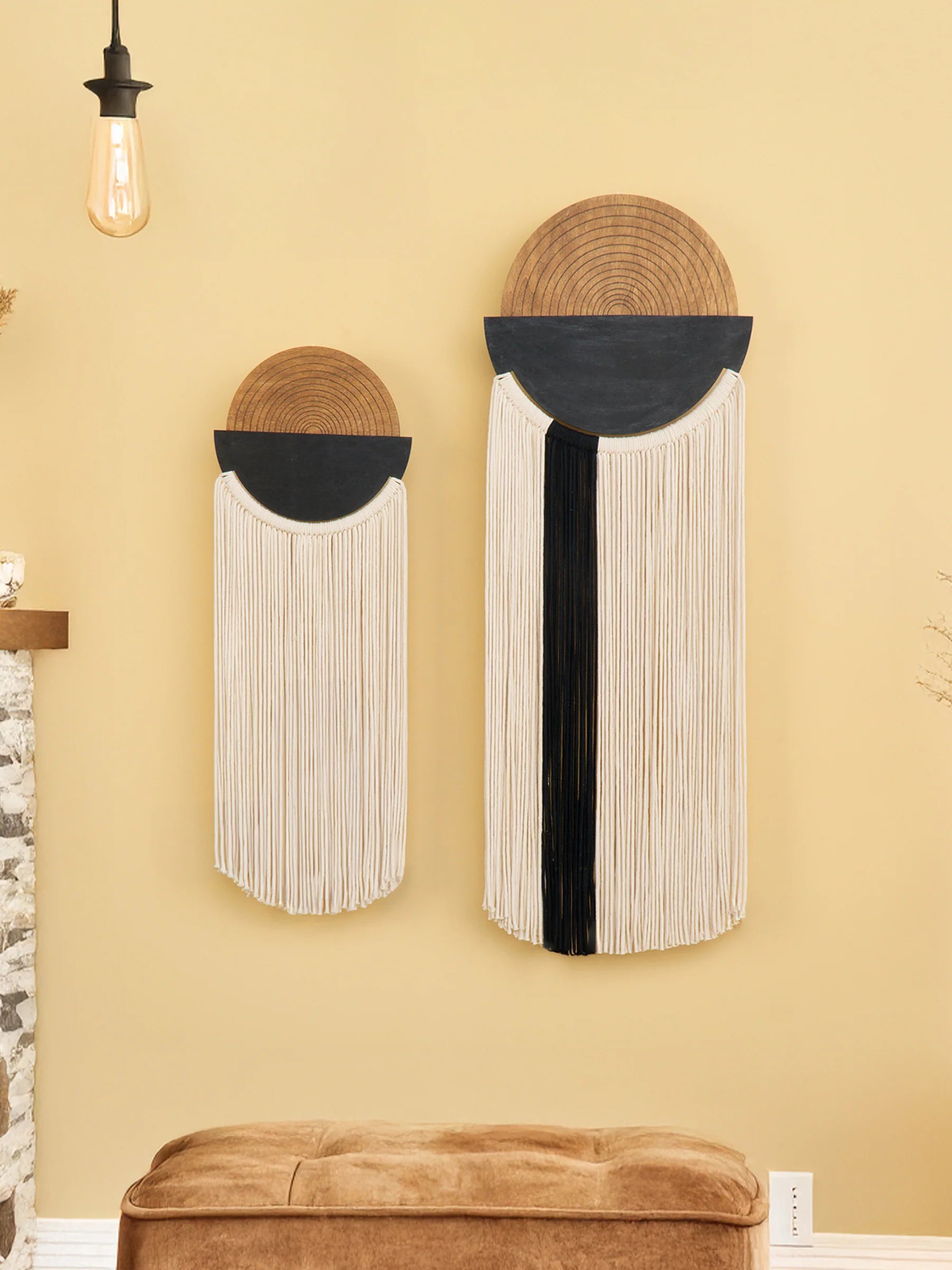 Fathom Macrame Fiber Wall Art Decorative Hanging