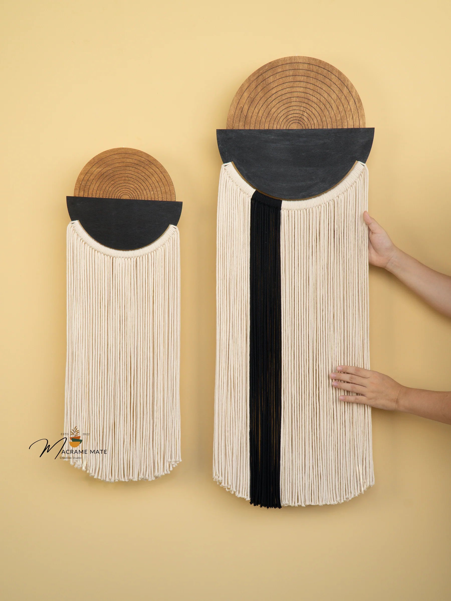 Fathom Macrame Fiber Wall Art Decorative Hanging