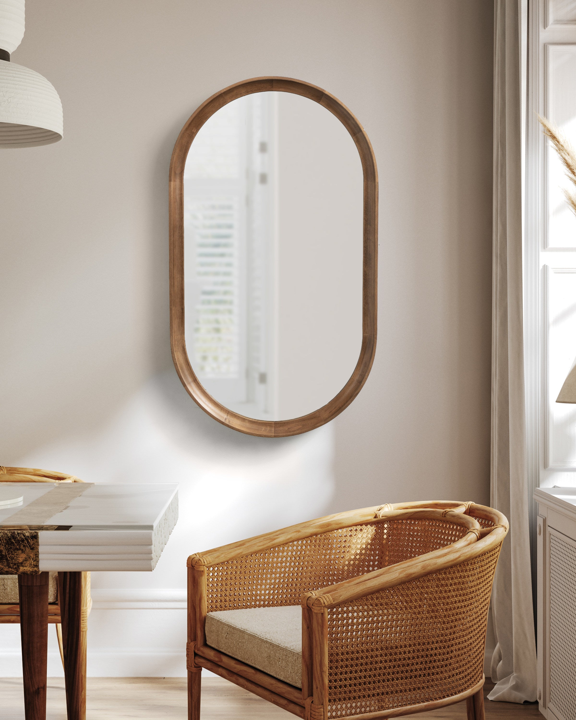 Hatherleigh Capsule Wall Mirror Decorative Home Accent