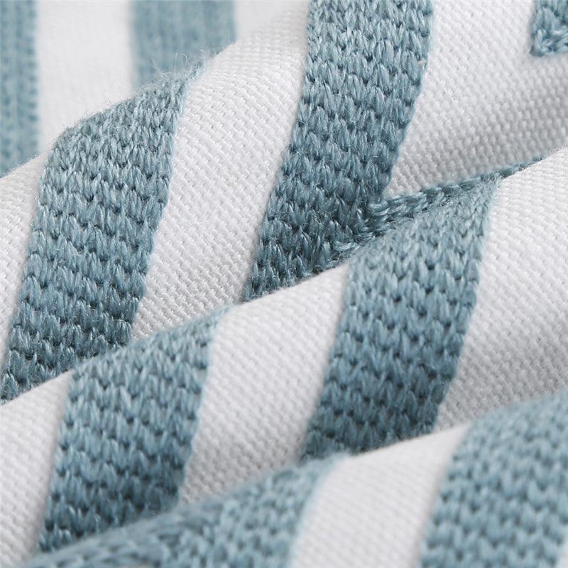 Embroidered Geometric Nordic Cotton Woolen Cushion Cover