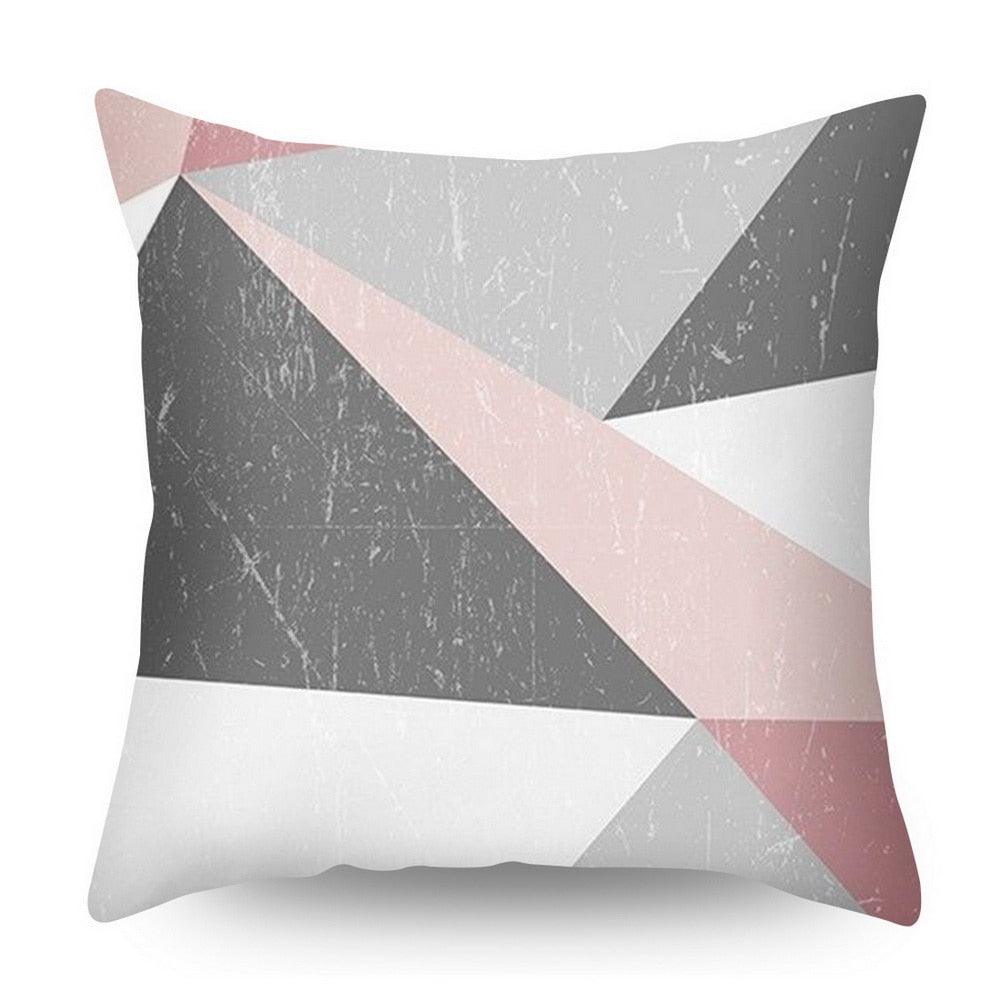 Nordic Geometric Plant Flower Letter Cotton Pillow Cover
