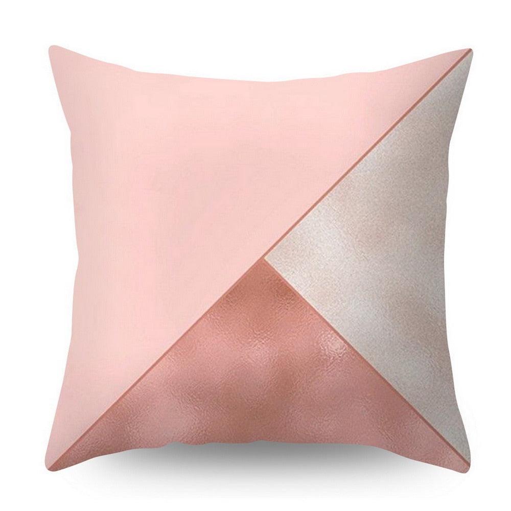 Nordic Geometric Plant Flower Letter Cotton Pillow Cover