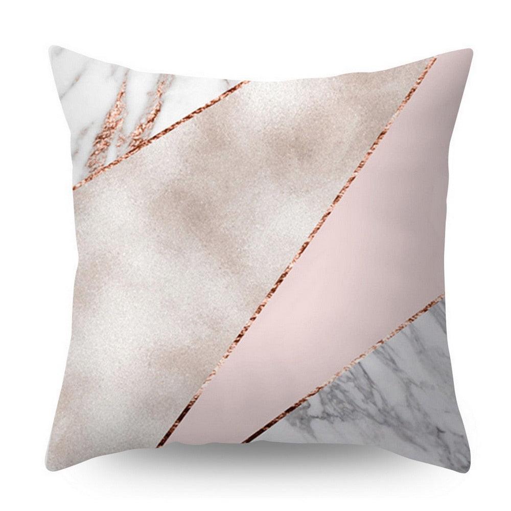 Nordic Geometric Plant Flower Letter Cotton Pillow Cover