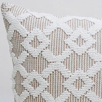 Decorative Beige Accent Throw Pillow 20x20 Inch